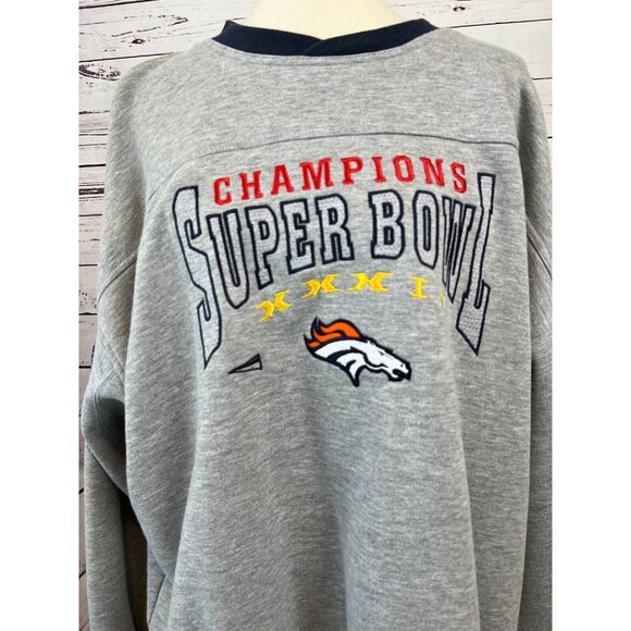 Lee Sport Sweatshirt Denver Broncos 2XL NFL Super Bowl Champions XXXII Pullover - Picture 1 of 11